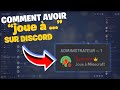 Tuto2023 comment avoir joue   en statut sur discord 