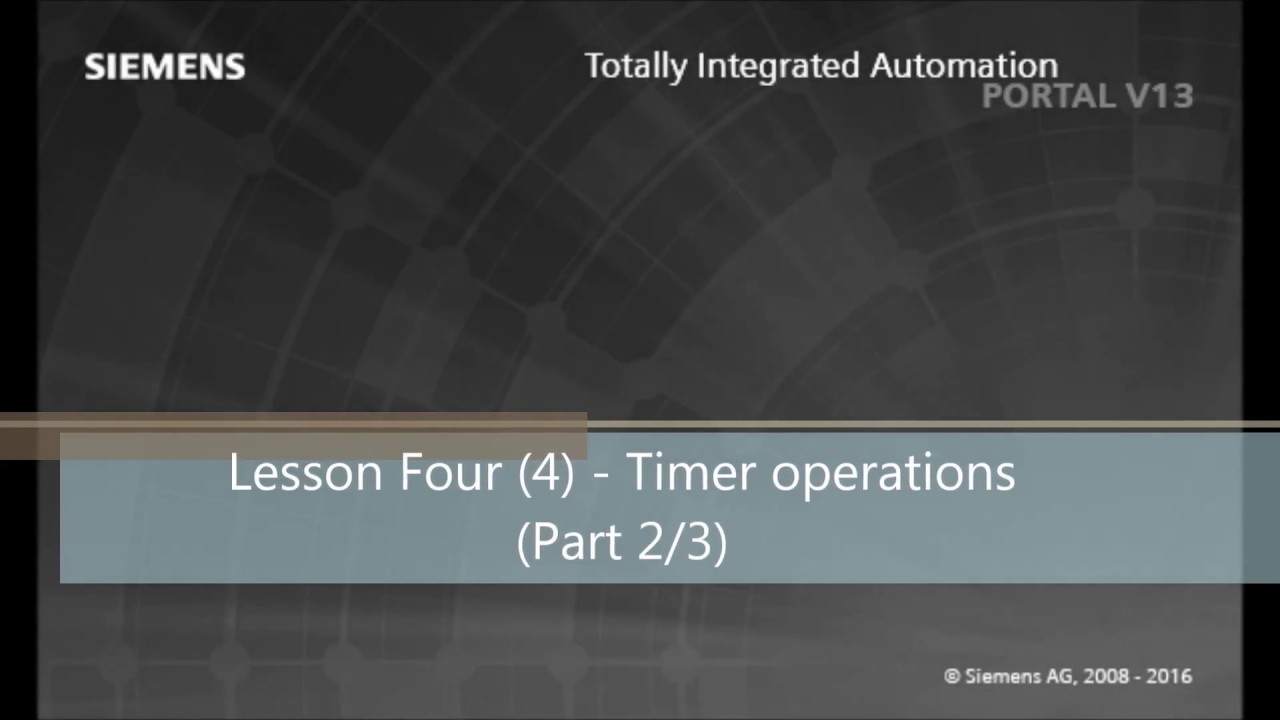 PLC programming tutorial TIA Portal - 4. Timer operations (Part 2/3 ...