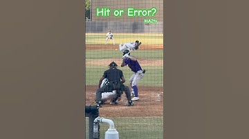 Hit or Error?   Is this play a hit or an error?  #LMK #baseball #official #scorer #MA2tv #MILB #hit