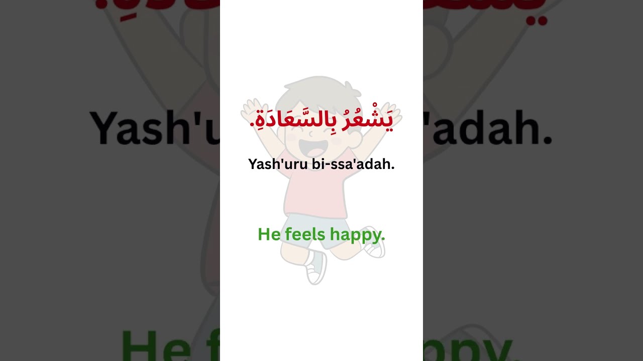 Learn Arabic Verbs: Express Your Feelings! (أشعر بـ) | Speak Arabic #learnarabic