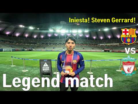 I Met Iniesta & Gerrard at the Barcelona vs Liverpool Legends Match