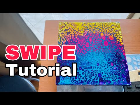 Swipe Technique Tutorial with UV Fluorescent Paints! 
