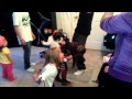 Doughnut on a string game for halloween
