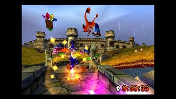 Crash Bandicoot 3: Warped (PS1) 105% Walkthrough - Part 32 - Double Header (Platinum Relic)