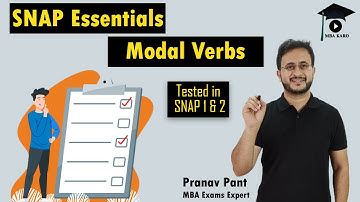 SNAP Essentials - Modal Verbs | Asked in SNAP 2022 | MBA Karo