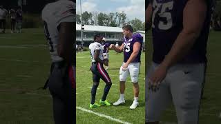 Brian O'Neill happy to see former teammate Stefon Diggs 🤝 Information