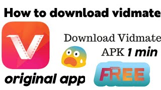 How to download vidmate free