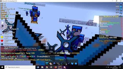 JartexNetwork SkyblockDream- Smacking Kids In PvP (BIG GANK)