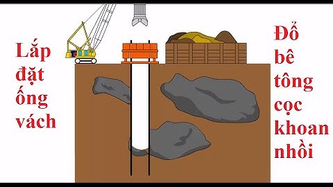 Trình tự lắp đặt ống vách, đổ bê tông cọc khoan nhồi