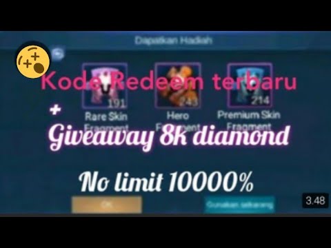 Update kode Redeem terbaru mobile legends 2020 + giveaway 8k diamond ...
