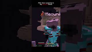 I saved her in hardcore *But* @Meownikaaa #minecraft #gaming #gta