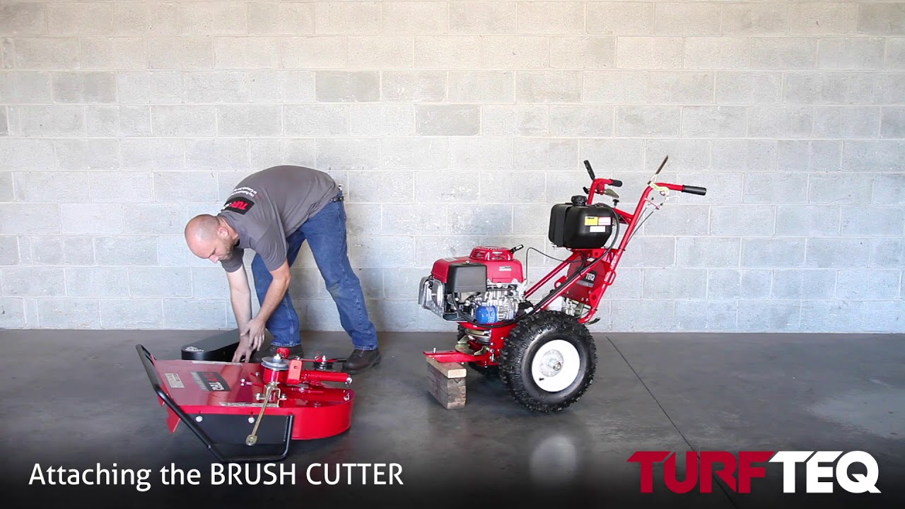 How To Attach The Brush Cutter Attachment TURF TEQ YouTube