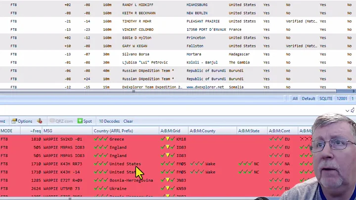 Working FT8 with v6.9 and WSJT-X