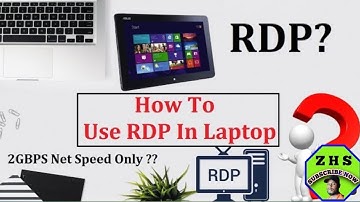Laptop me rdp use kaise kare/ How to connect rdp in mobile /rdp kaise banaye 2023 / Zakir h support