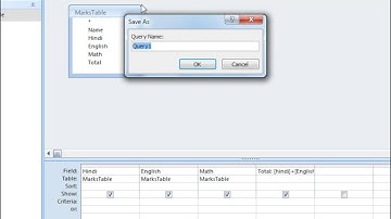 Addition of Marks in Query in MS Access 2007