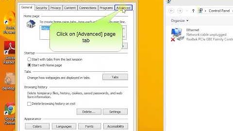 how to reset Internet setting in Windows 8 and windows 8.1
