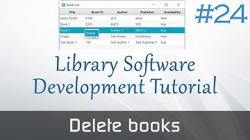JavaFX Library Software #24 : Deleting Books from Context Menu