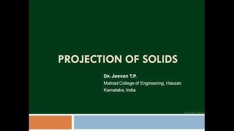 Projection of Solids - Part 1