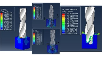 drilling operation of aluminum using Abaqus