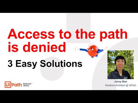 Access to the path is denied - 3 Easy Solutions