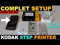 Kodak step printer setup unboxing load photo paper connect to smartphone print quality review