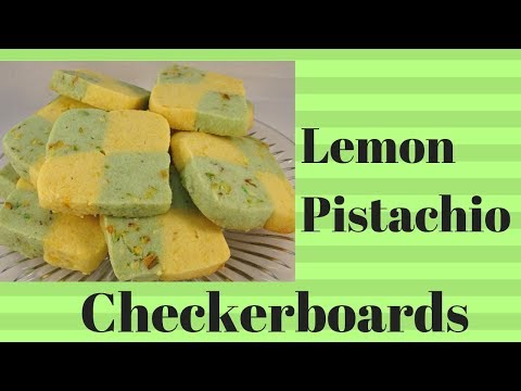 Lemon Pistachio Checkerboard Cookies