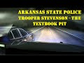 Trooper Stevenson with the Perfect, Textbook PIT Maneuver - ARKANSAS STATE POLICE Pursuit