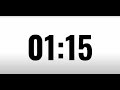 1 Minute 15 Seconds Countdown عد تنازلي لمدة دقيقة و ١٥ ثانية خلفية بيضاء 1 Minute 15 Seconds Countdown عد تنازلي لمدة دقيقة و ١٥ ثانية خلفية بيضاء