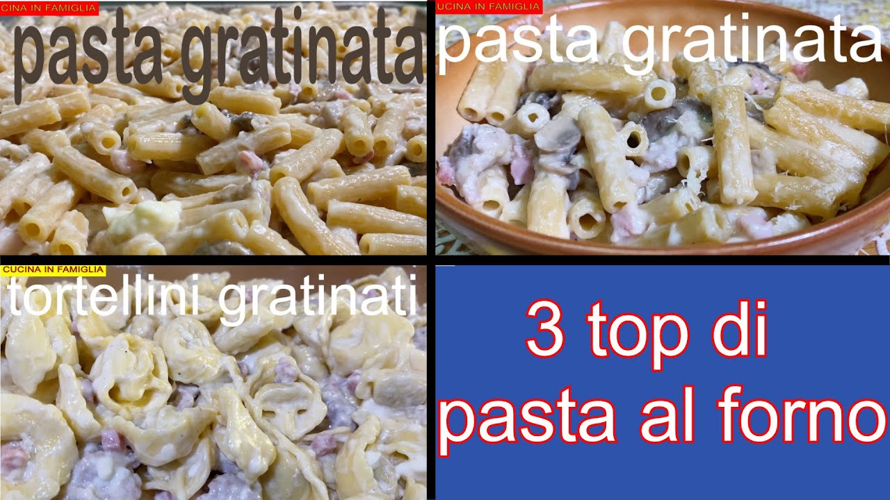 3 RICETTE TOP DI PASTA AL FORNO DELLA DOMENICA RICETTE FACILI E VELOCI ...