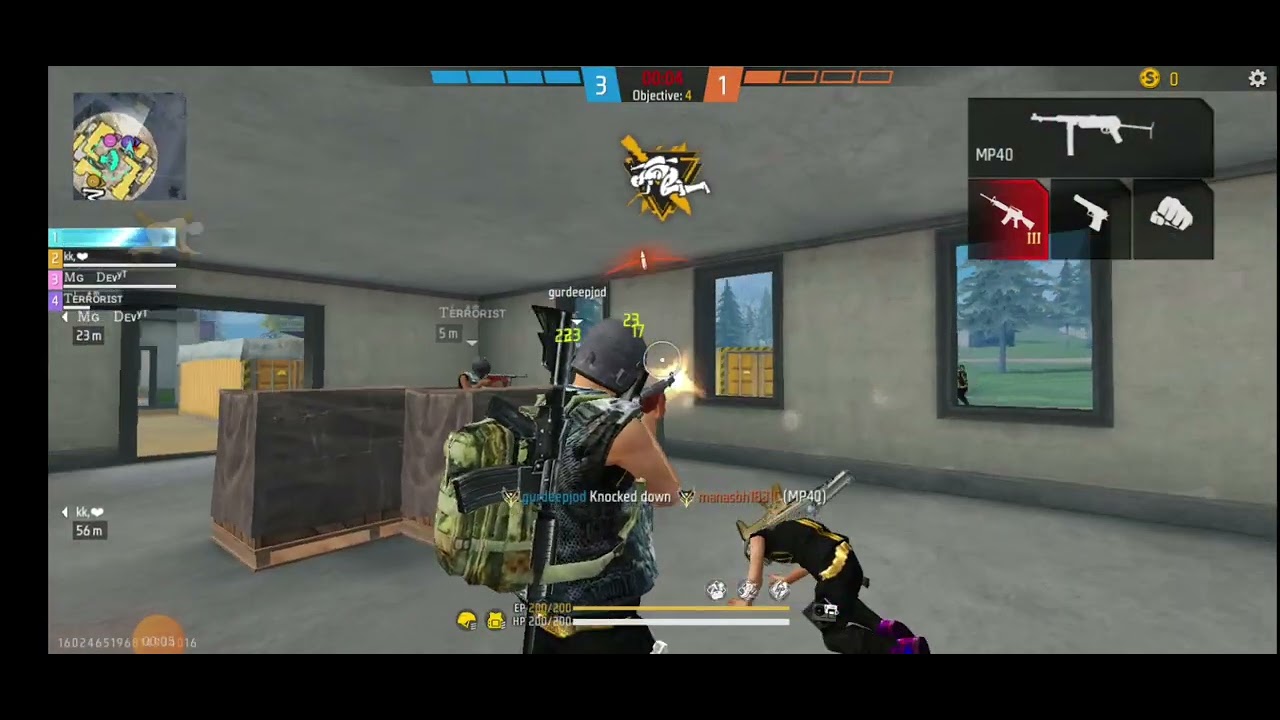 1vs 4 clutch free fire short in 7 sec 1 vs 4 subscribe channel - YouTube
