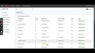 How to Mark Attendance and sent Absent Notification from SPS-LMS