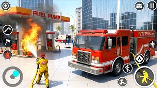 FireFighter Rescue Simulator 3D - US Emergency 911 Fire Truck Driving - Android GamePlay