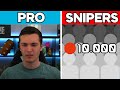 Clash royale pro vs 10000 snipers