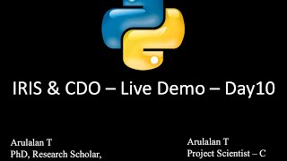 NCMRWF-IRIS-CDO-Day10-Webinar-LiveStream