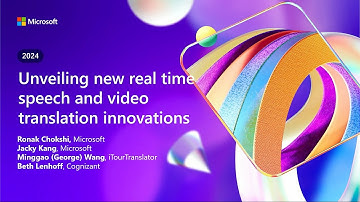 Unveiling new real time speech and video translation innovations | BRK109