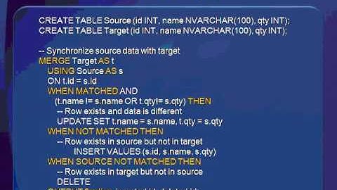 New T SQL Programmability Features in SQL Server 2008