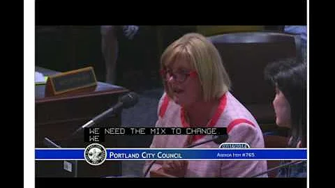 Portland City Council testimony: Jane DeMarco (Jul...