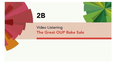 English File 4thE - Intermediate - Video Listening - 2B The great oup bake sale