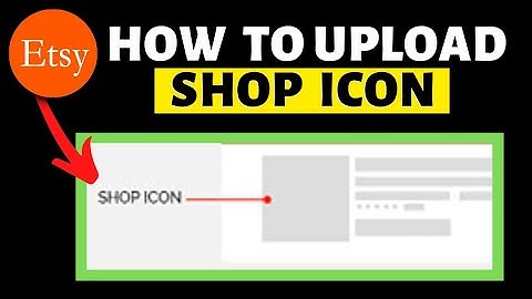 How To Upload Shop Icon on Etsy