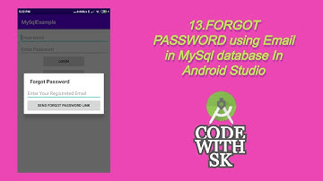 14.[part2] forgot password using email in mysql database in android studio