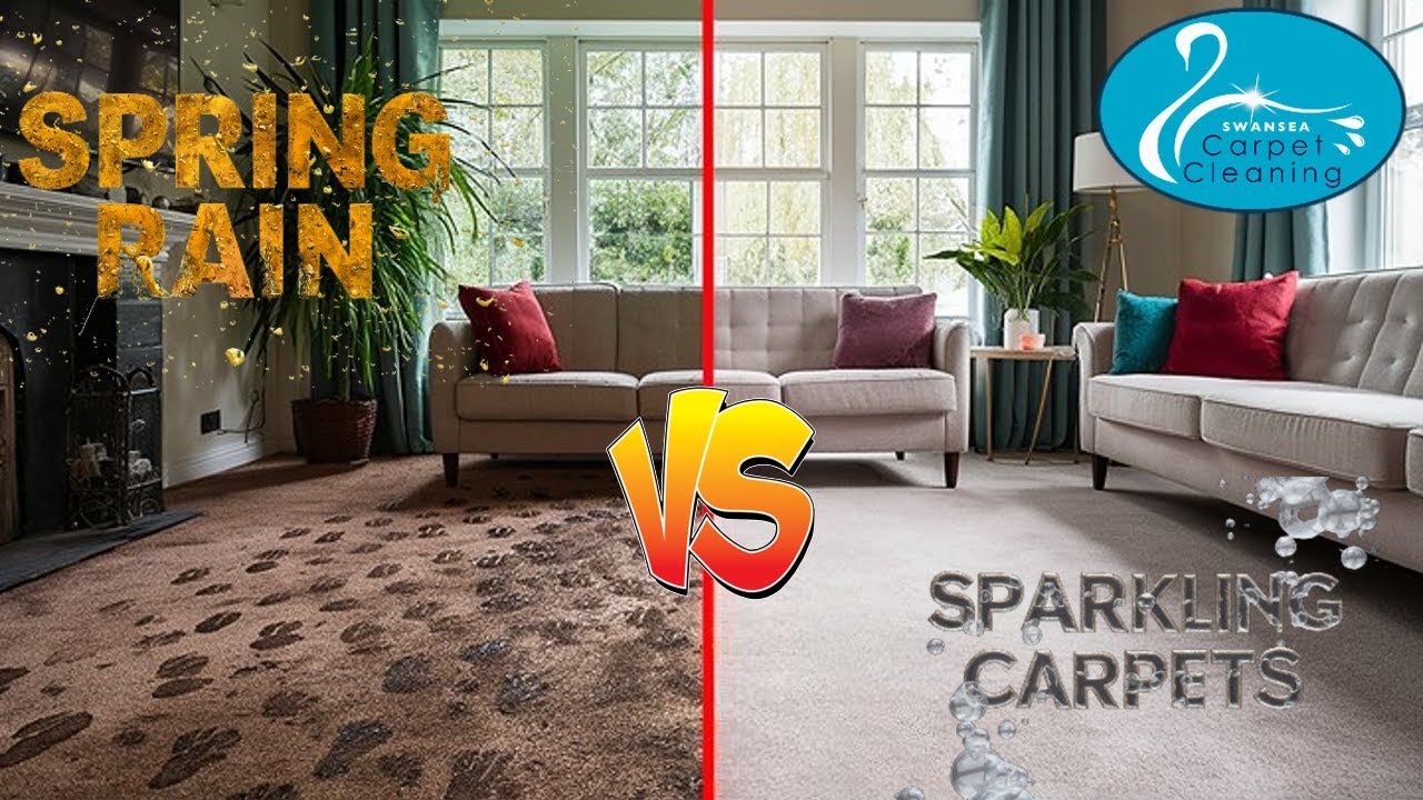 Spring Rain vs Sparkling Carpets 😱 Swansea Carpet Cleaning Magic