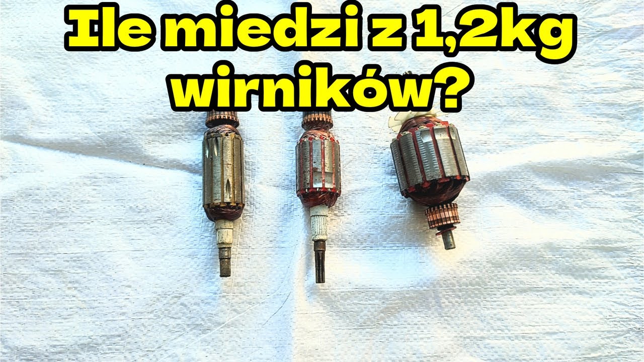 Jak rozbierać wirniki bez opalania? ponad kilogram wirników na złom, ile zarobimy?