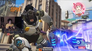 POTG! SUPER WINSTON GAMEPLAY OVERWATCH 2 SEASON 10 TOP 500