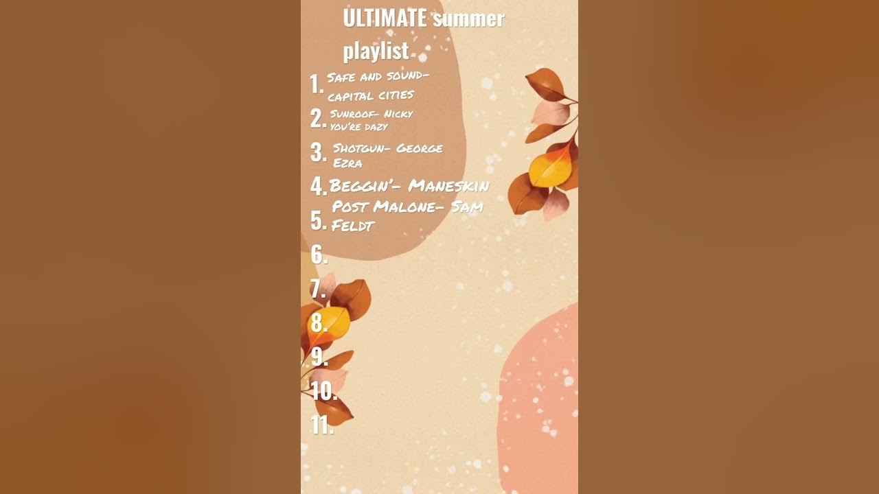 The ULTIMATE summer playlist βοΈπ»ππ#summer #fun #songs #playlist The ULTIMATE summer playlist βοΈπ»ππ#summer #fun #songs #playlist