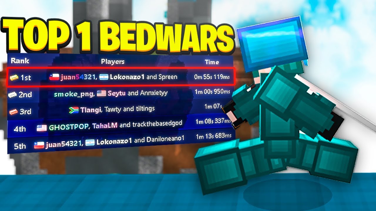 TOP 1 DEL MUNDO en MINECRAFT BEDWARS con Spreen y Juan
