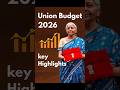 Union Budget 2026#unionbudget #budget2026 #shortsfeed #viral