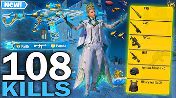 108 KILLS!😍 BEST AGGRESSIVE RUSH GAMEPLAY with MAX X-SUIT in SPOOKY SOIREE MODE🔥PUBG MOBILE