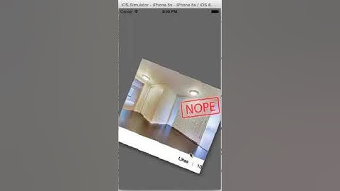 iPhone Tinder Like Animation - UI Dynamics