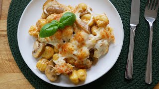 Gnocchi &quot;Al Forno&quot; mit Pilzen (Rezept) || Veggie Gnocchi &quot;Al Forno&quot; with Mushrooms || [ENG SUBS]