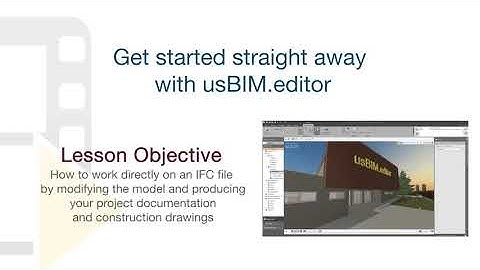 usBIM.editor Tutorial - Get started straight away with usBIM.editor - ACCA software